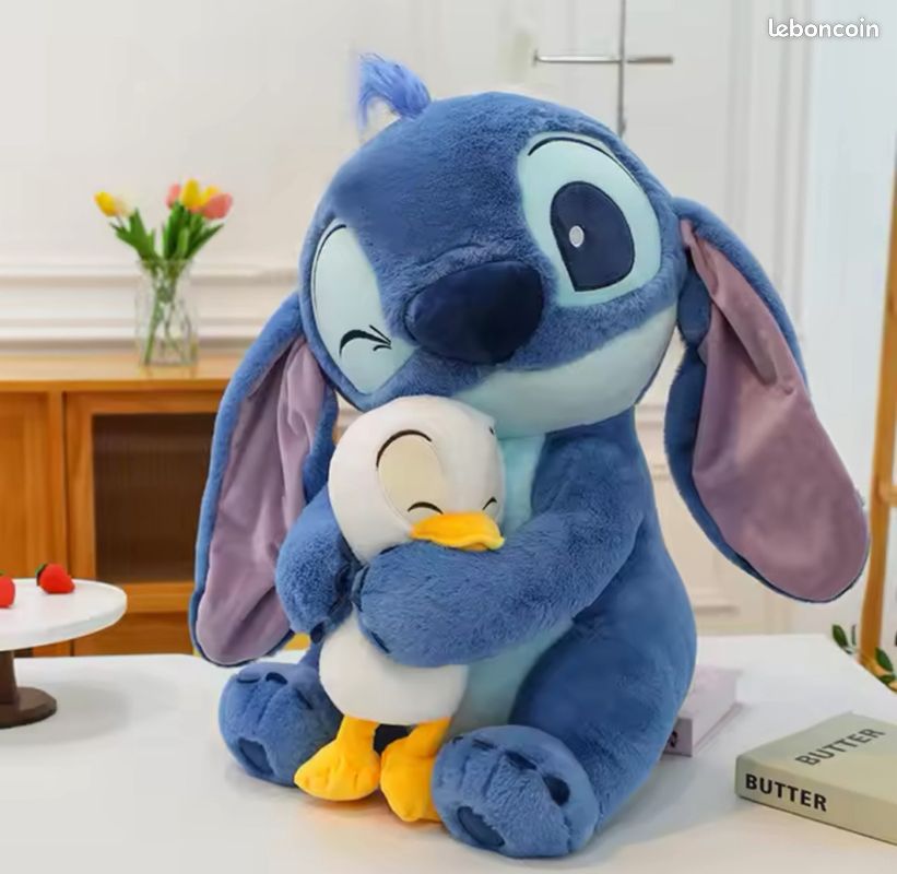 Stitch and Duck Plush 30 cm