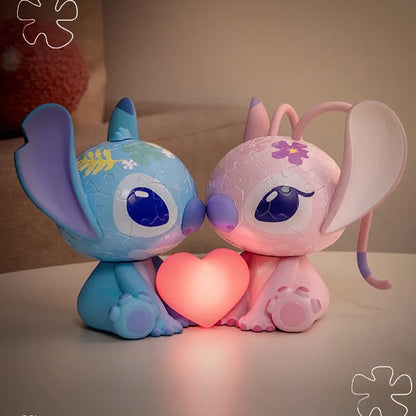 3D Puzzle Love Stitch and Angel
